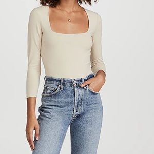 Free People Truth or Square Thong Bodysuit
